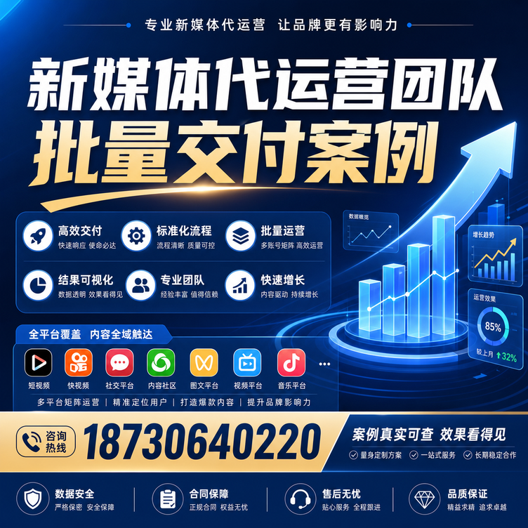 马鞍山代运营公司多客户账号批量高效交付案例